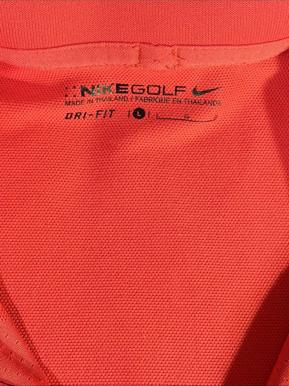 Nike Men's Coral Pink Athletic Golf Polo